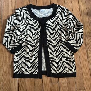 Zebra Print Cardigan